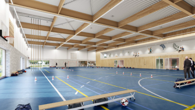impressie van de sporthal
