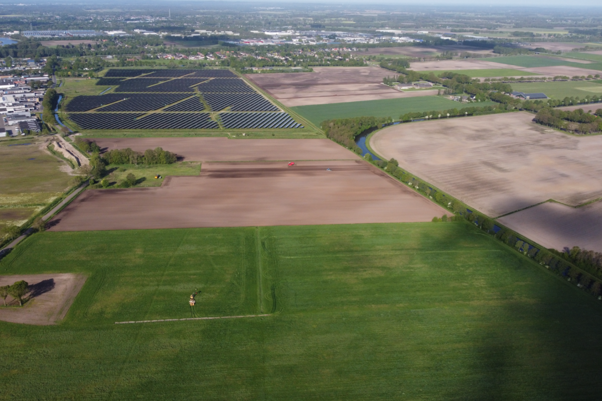 Dronebeeld van delen van Aalanderveld
